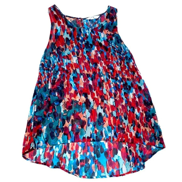 🌸Jack by BB Dakota sheer multi colored blouse size medium - Picture 2 of 7